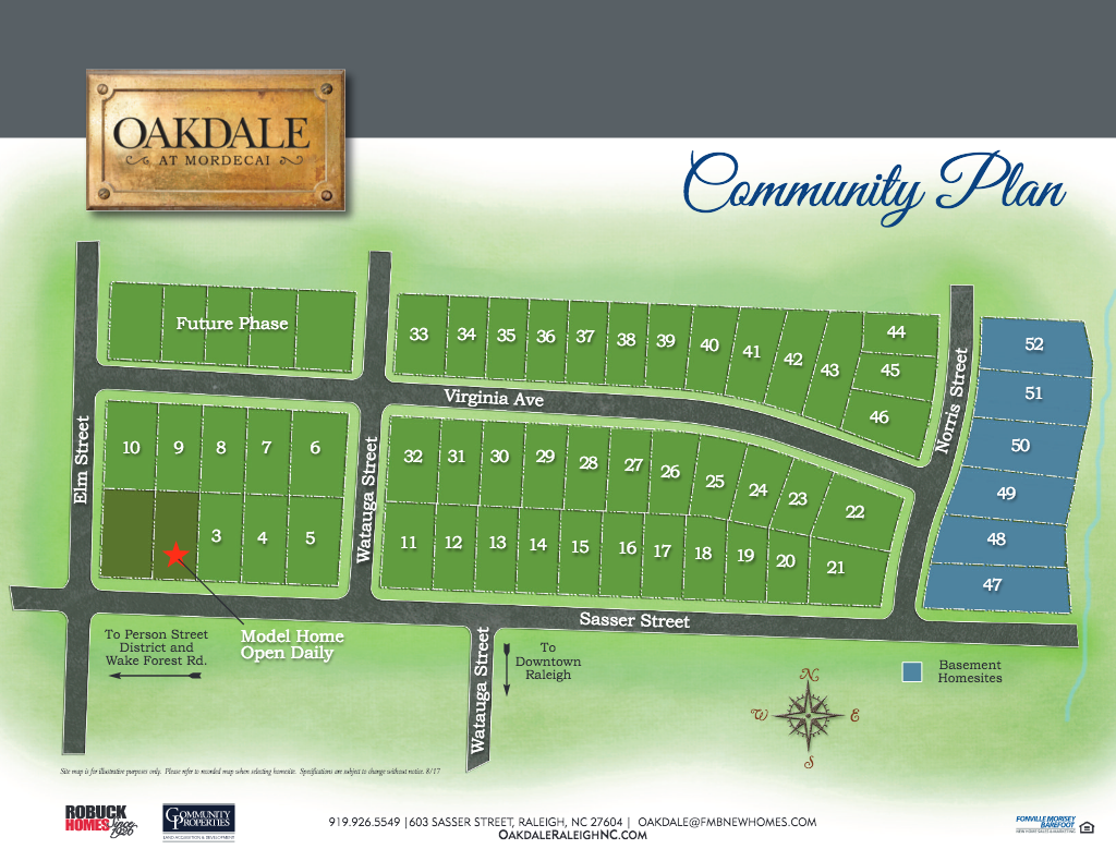 Oakdale at Mordecai Raleigh Robuck Homes