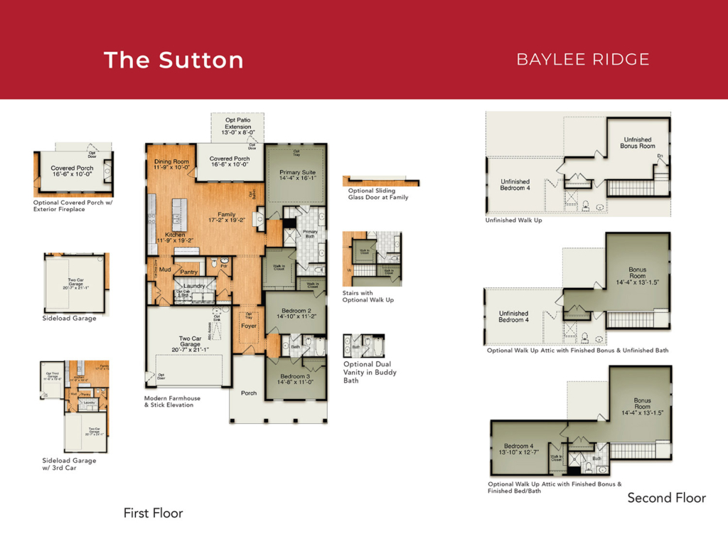 Floor Plan of Baylee Ridge-Sutton