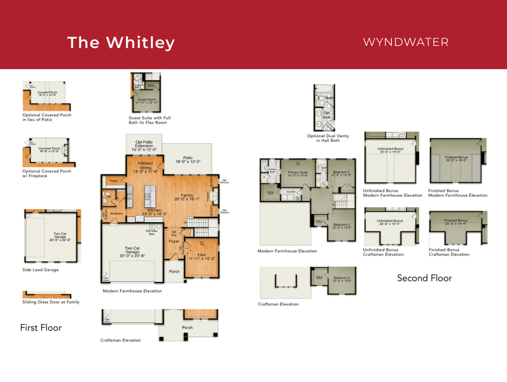 Floor Plan of WyndWater-Whitley